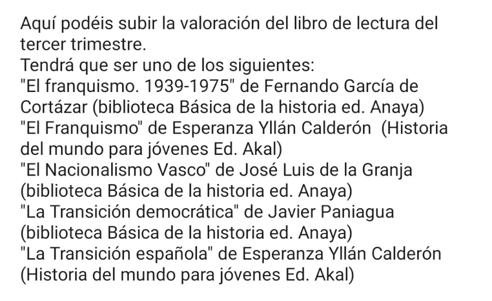 Buenas, me urge uno de estos libros sobre Franco! Ayuda